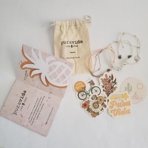Pura Vida Bracelet Set and Stickers - New